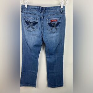 Sasson Bootcut Boogie Vintage Jeans with Embroidery size 10 80's 90's